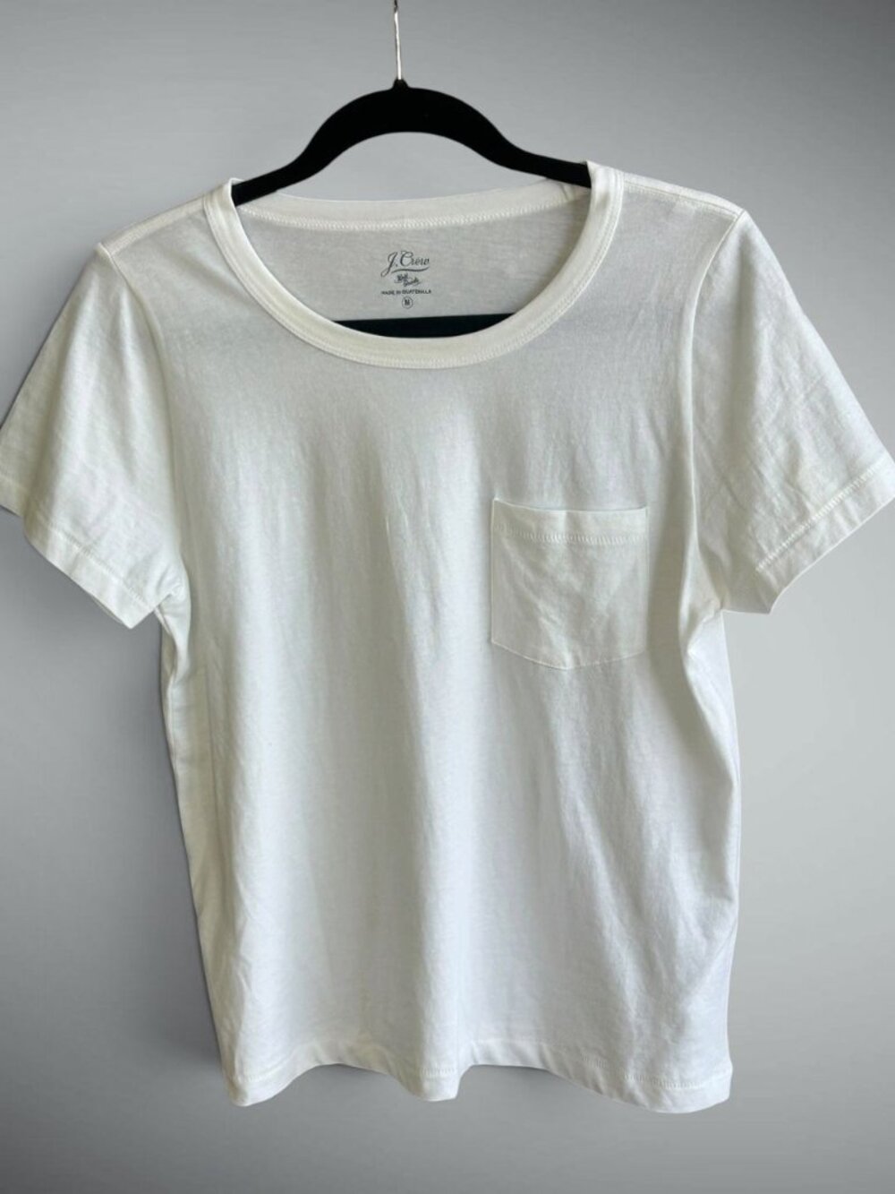 J. Crew Women’s White Classic Pocket Tee Size Medium